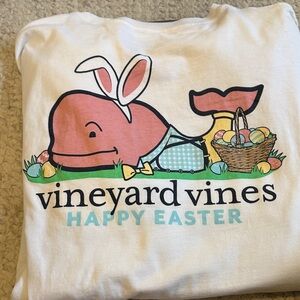 Vineyard Vines Pink Whale Easter Tee